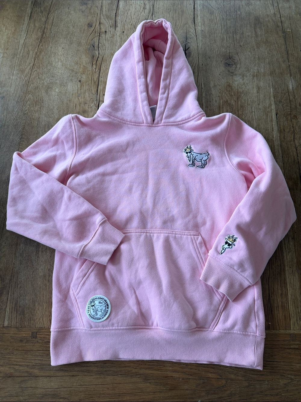 GOAT USA pink hoodie size Youth Large